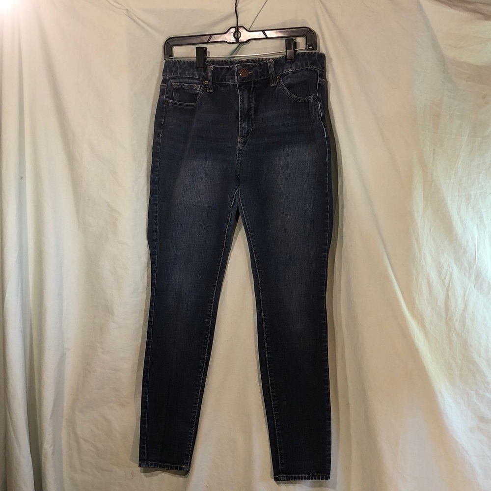 Craft Project Time and Tru Dark Blue Skinny Jeans
